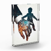 パパハンドとベビー フォトブロック (左)