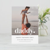 パパハート – 父の日の写真カード 招待状 (スタンド正面)