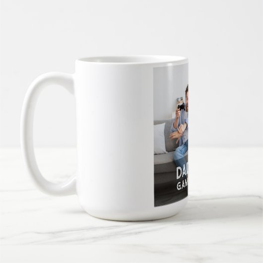 パパバイデイゲーマーバイナイトソンアンドパパ父の日 コーヒーマグカップ (左)