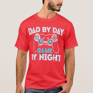 パパバイデイゲーマーバイナイトビデオゲームズラバーゲーマー Tシャツ