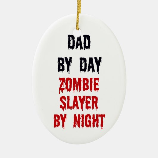 パパバイデイゾンビースレイヤバイナイト セラミックオーナメント (正面)