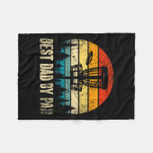 パパバイパーヴィンテージディスクゴルフおもしろいパパファーザーズ フリースブランケット (正面(横))