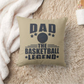 パパバスケットボールの伝説おもしろいの父の日贈り物 クッション (ブランケット)