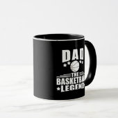パパバスケットボールの伝説おもしろいの父の日贈り物 マグカップ (正面右)