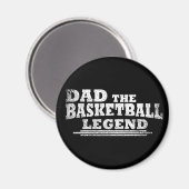 パパバスケットボールの伝説おもしろいの父の日贈り物 マグネット (正面/裏面)