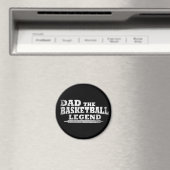 パパバスケットボールの伝説おもしろいの父の日贈り物 マグネット (インサイチュ (食洗機))