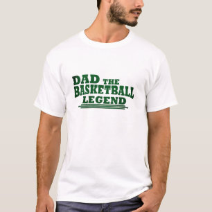 パパバスケットボールの伝説おもしろいの父の日贈り物 Tシャツ