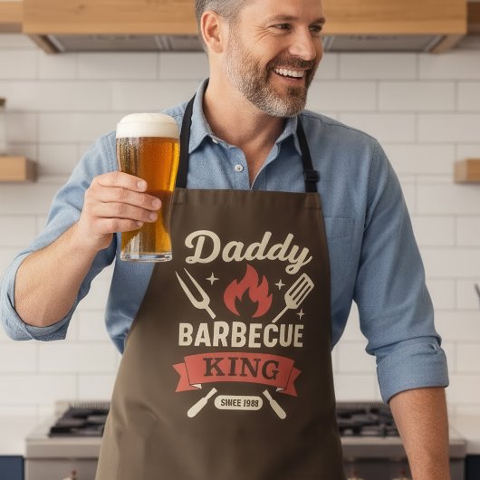 パパバーベキューの王様 BBQ エプロン 父の日