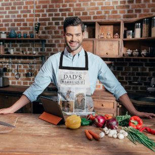 パパバーベケ  父の日BBQフォトコラージュ エプロン