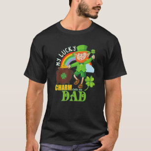 パパパディおもしろいデイSt patricksラッキーチャームコール Tシャツ