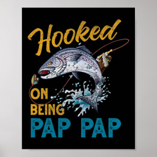 パパパパパパパパパパパパパパパパパパパパパパパパパパパパパパおもしろい魚釣り父長日に夢中になっている ポスター