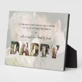 パパパパフォトコラージュKidの名前パパの日 フォトプラーク (側面)