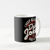 パパパパ保私の全パパがパパAベースでジョーク コーヒーマグカップ (正面右)