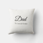 パパパパ名前を追加文字父の日贈り物 クッション (裏面)