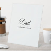 パパパパ名前を追加文字父の日贈り物 台座サイン (インサイチュ)