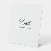 パパパパ名前を追加文字父の日贈り物 台座サイン (正面)