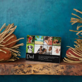 パパパパ父の定義8フォトコラージブラック フォトプラーク (側面)