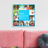 パパパパ父パパ定義12フォトスカイブルー キャンバスプリント (インサイチュ (リビング))