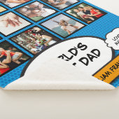 パパパパ父フォトおもしろいクール漫画本 シェルパブランケット (3/4)