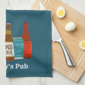 パパパブパーソナライズされたキッチンタオル キッチンタオル (四つ折り)