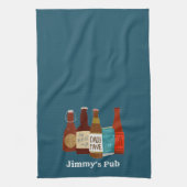 パパパブパーソナライズされたキッチンタオル キッチンタオル (縦)