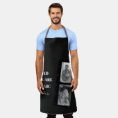 'パパパーソナライズされたあなたは魔法'二人の父親の写真 エプロン (着用した状態)