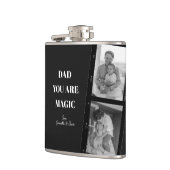 'パパパーソナライズされたあなたは魔法'二人の父親の写真 フラスク (左)