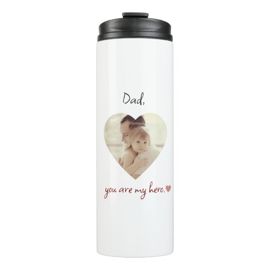 パパパーソナライズされたお前は俺のヒーロー熱タンブラーだ タンブラー (正面)