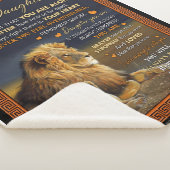 パパパーソナライズされたから娘に シェルパブランケット (3/4)