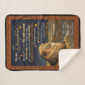 パパパーソナライズされたから娘に シェルパブランケット (正面(横))