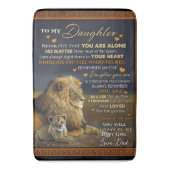 パパパーソナライズされたから娘に バスマット (正面縦)