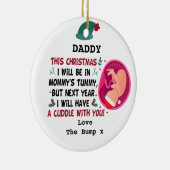 パパパーソナライズされたがバンプクリスマスから セラミックオーナメント (右)