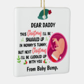 パパパーソナライズされたがベビーバンプクリスマスから セラミックオーナメント (右)