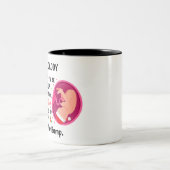 パパパーソナライズされたがベビーバンプクリスマスから ツートーンマグカップ (中央)