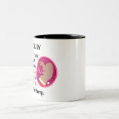 パパパーソナライズされたがベビーバンプクリスマスから ツートーンマグカップ (中央)