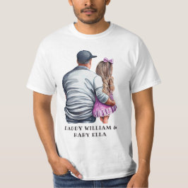 パパパーソナライズされたと娘(3) Tシャツ