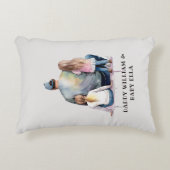 パパパーソナライズされたと娘(9) アクセントクッション (正面)
