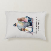 パパパーソナライズされたと娘(9) アクセントクッション (裏面)