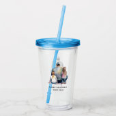 パパパーソナライズされたと娘(9) アクリルタンブラー (裏面)