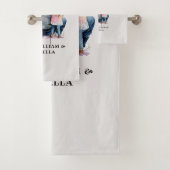 パパパーソナライズされたと娘(9) バスタオルセット (インサイチュ)