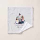 パパパーソナライズされたと娘(9) バスタオルセット (ウォッシュタオル)