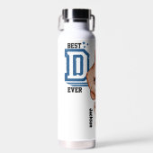 パパパーソナライズされたと子の拳バンプ ウォーターボトル (正面)