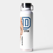 パパパーソナライズされたと子の拳バンプ ウォーターボトル (背面)