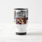 パパパーソナライズされたのフォトコラージュチャルクボード トラベルマグ (中央)