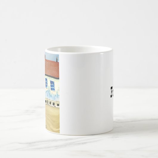 パパパーソナライズされたのマお気に入りのグ |ビーチハウス コーヒーマグカップ (中央)