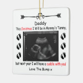 パパパーソナライズされたへの贈り物がバンプー セラミックオーナメント (左)