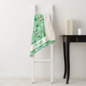 パパパーソナライズされたゴルファーのゴルフカート シェルパブランケット (インサイチュ)