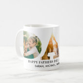 パパパーソナライズされたファーザーズデイフォト コーヒーマグカップ (正面左)