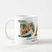 パパパーソナライズされたファーザーズデイフォト コーヒーマグカップ (左)