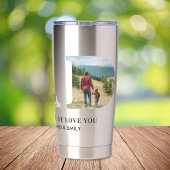 パパパーソナライズされたファーザーズデイフォト 保温保冷タンブラー